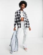 Stradivarius Shirt In Mono Plaid-multi