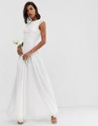 Asos Edition Embellished Bodice Wedding Dress - White