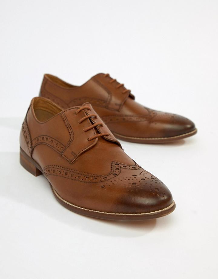 Kg By Kurt Geiger Embossed Derby Shoes In Tan - Tan