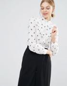 Baum Und Pferdgarten Marcy Shirt With Ruffle Bib - Multi