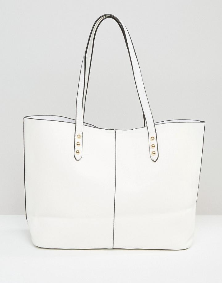 Yoki Fashion Shopper Tote Bag - White