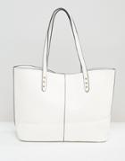 Yoki Fashion Shopper Tote Bag - White