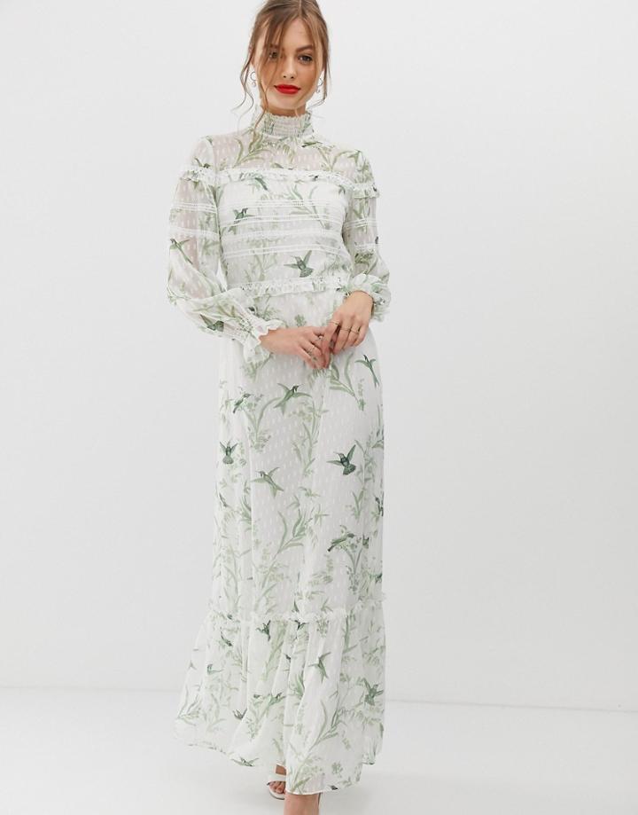 Ted Baker Hariet Lace Trim Maxi Dress - Multi