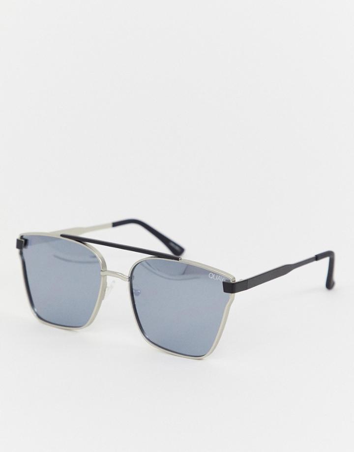Quay Australia Aviator Sunglasses - Silver