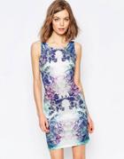 Only Printed Bodycon Dress - Cloud Dancer