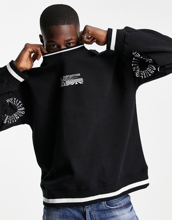 Topman Untitled Sweatshirt In Black - Part Of A Set
