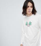 Dream But Do Not Sleep Palm Long Sleeve T-shirt With Back Print - White