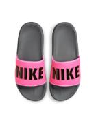 Nike Offcourt Slides In Pink Blast/dark Gray