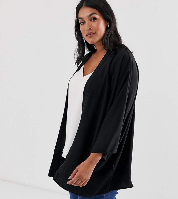 Asos Design Curve Kimono-black