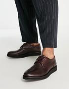 Schuh Reuben Lace Up Shoes In Brown Leather