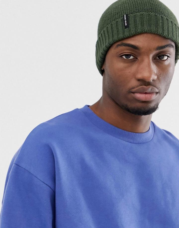 Ben Sherman Beanie In Khaki - Green