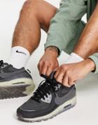 Nike Air Max Terrascape 90 Sneakers In Black/dark Gray