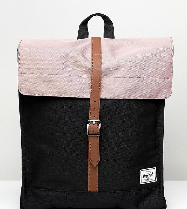 Herschel Supply Co Exclusive City Backpack In Ash Rose Pink And Black-multi