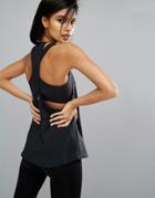 Under Armour Split Racer Back Tank Top - Black