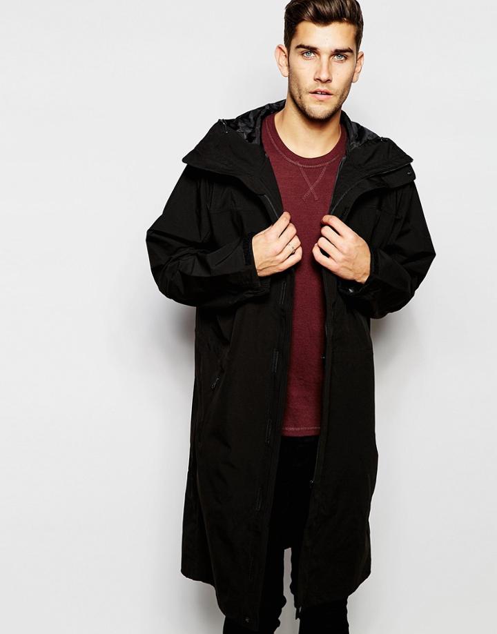 Selected Homme Oversized Parka - Black
