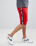 Boohooman Shorts With Taping Detail In Red - Red