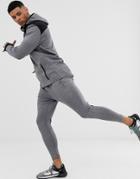 Asos 4505 Super Skinny Training Sweatpants With Quick Dry In Gray Marl
