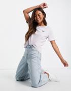 Mango Cotton Slogan T-shirt In Lilac - Lilac-purple