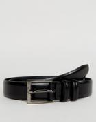 Esprit Leather Dress Belt In Black - Black