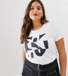 Vero Moda Curve Geo Print T-shirt - Multi