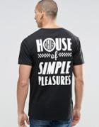 Deus Ex Machina T-shirt With Simple Pleasure Back Print - Black