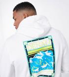 The North Face Faces Back Print Hoodie In White Exclusive To Asos