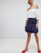 Esprit All Over Floral Print Mini Skirt - Multi