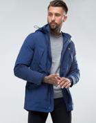 Fred Perry Portwood Hooded Jacket In Navy - Navy