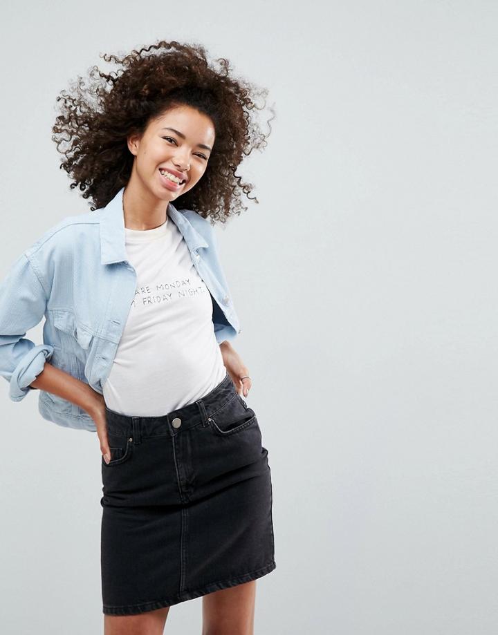 Asos Cord Jacket In Pastel Blue - Blue