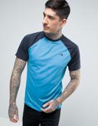 The North Face Tanken Raglan T-shirt Small Logo In Blue - Blue