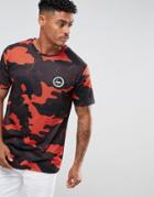 Hype T-shirt In Red Camo - Red