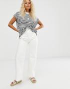 Weekday Cosmo Denim Pants In White - White