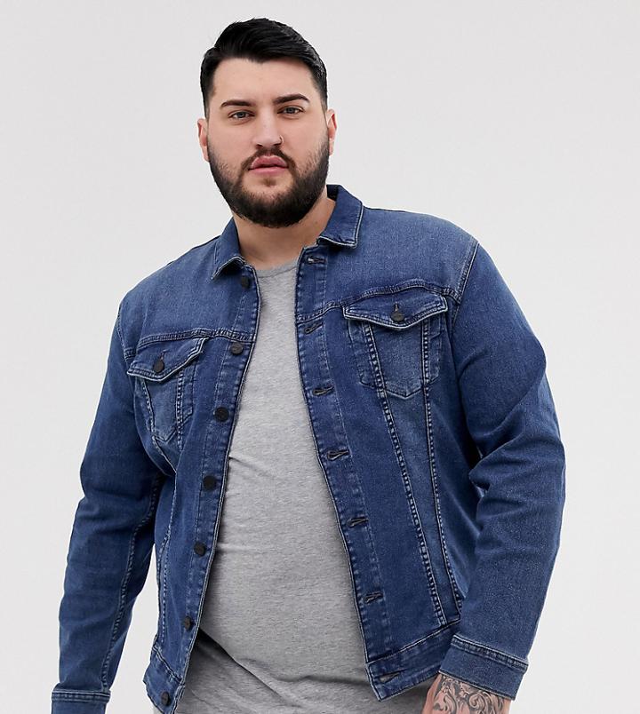 Only & Sons Denim Jacket In Blue - Blue