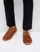 Selected Homme Suede Derby Shoes - Brown