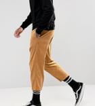 Reclaimed Vintage Inspired Relaxed Pants In Cord - Tan