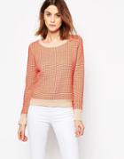 Shae Red Textured Jumper - Red