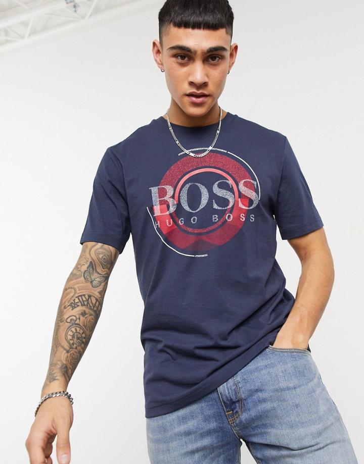 Boss Athleisure Teeonic T-shirt In Navy