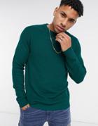 Selected Homme Sweater With Crew Neck In Green