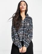 Quiksilver Culture Heritage Geo Pattern Fleece In Black