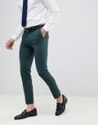 River Island Wedding Super Skinny Suit Pants In Dark Green - Green