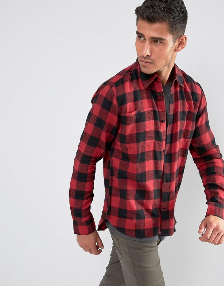D-struct Buffalo Plaid Shirt - Red