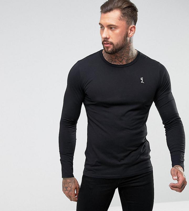 Religion Long Sleeve Logo T-shirt In Black - Black