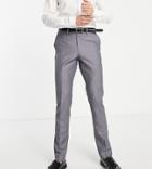 French Connection Tall Slim Fit Plain Suit Pants-gray