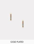 Estella Bartlett Rainbow Gold Plated Earrings - Gold