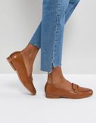 Asos Manhatten Leather Loafers - Tan
