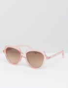 Somedays Lovin Round Cat Eye Sunglasses - Pink