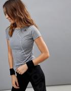Adidas Mesh Back Prime Tee In Gray - Gray