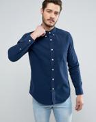 Abercrombie & Fitch Classic Regular Fit Oxford Shirt In Navy - Navy
