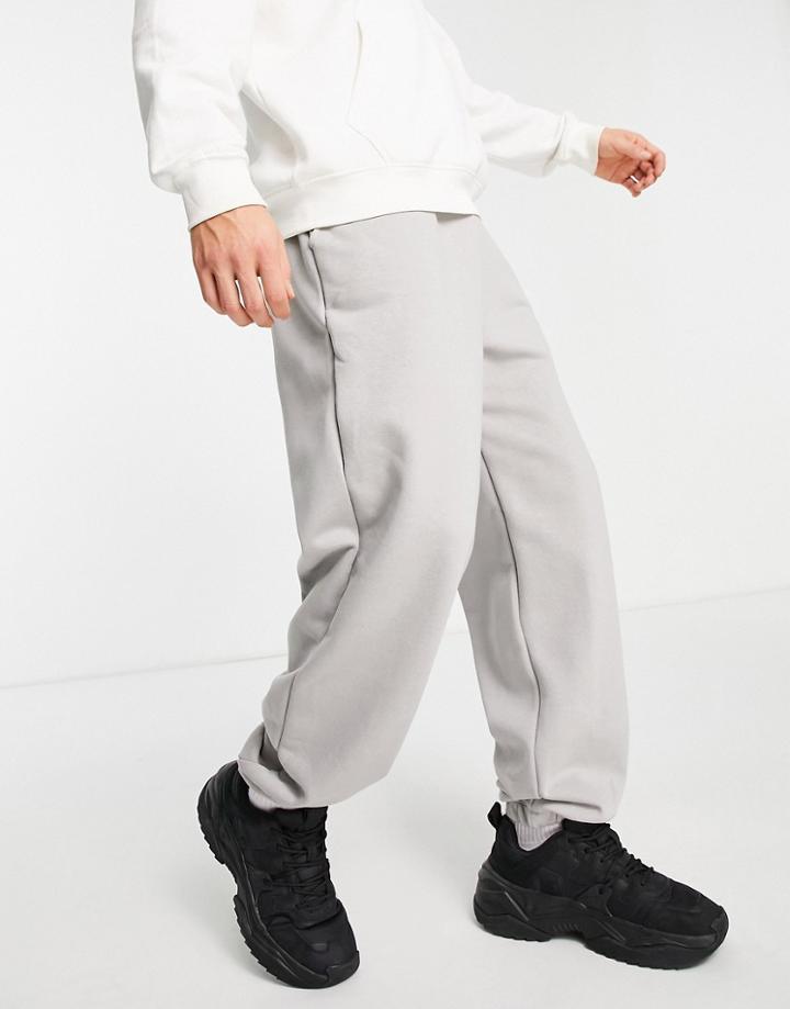 River Island Oversized Sweatpants In Gray