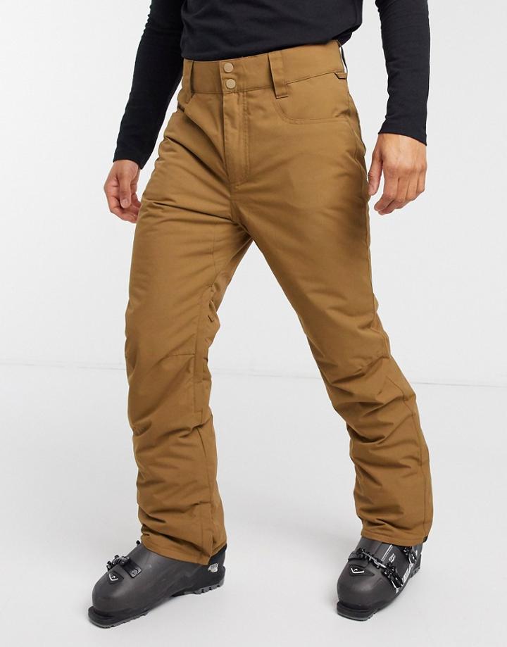 Billabong Outsider Ski Pant In Brown